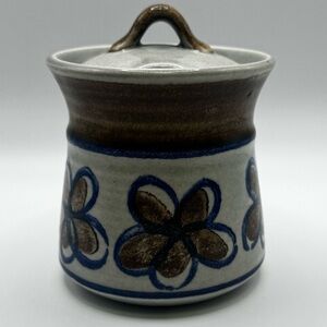 Vintage Metlox Pottery Bandero sugar bowl